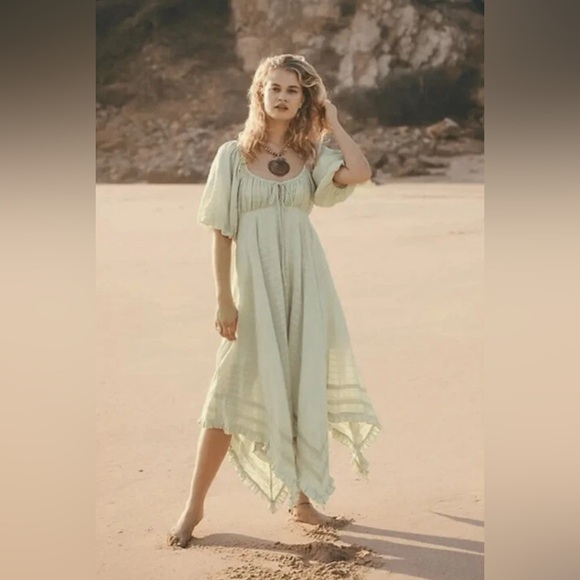 Free People Light Green Maxi Dress - Picture 2 of 8